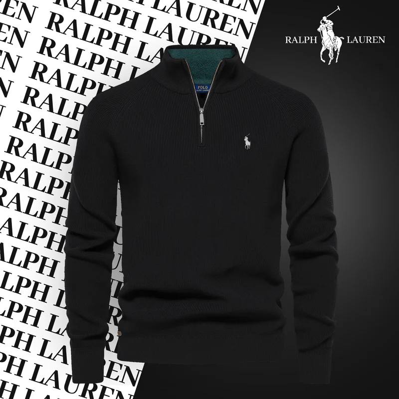RL – Maglione con collo zip